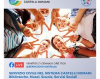 Webinar aperto a tutti sul Servizio Civile nel Sistema Castelli Romani