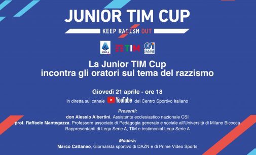 In rete la Junior TIM Cup sul tema antirazzismo