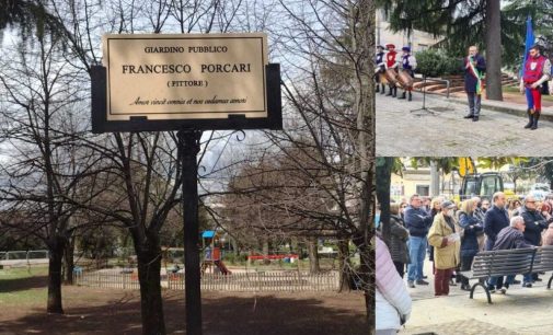 Cori – Dedicato a Francesco Porcari il giardino pubblico di piazza Signina