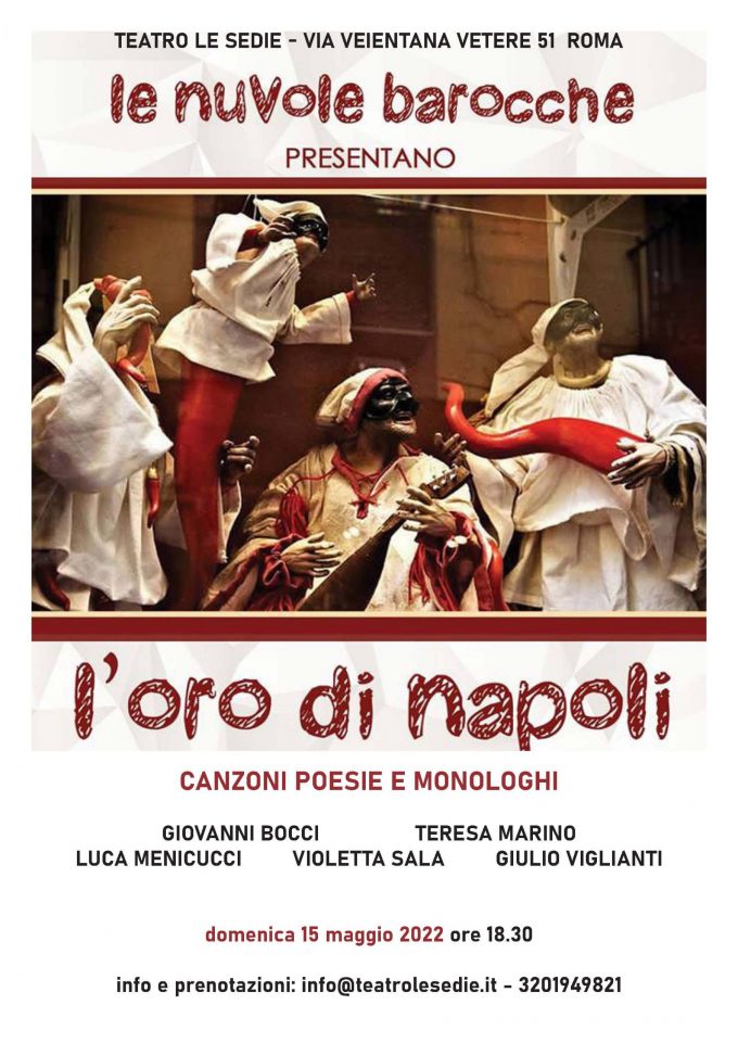 Teatro Le Sedie –  “L’ORO DI NAPOLI  Canzoni, poesie e monologhi”