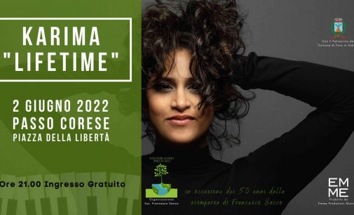 Karima “Lifetime” | 2 Giugno 2022, Passo Corese (Ri)