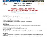 “FESTIVAL DELL’ARCHEOLOGIA”  STORIA ARTE E TRADIZIONI AI COLLI ALBANI