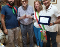 Ciampino, la Sindaca festeggia i 103 anni del partigiano Luigi Ginnetti