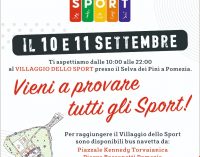 Pomezia, 10 e 11 settembre 2022, al via la Prima Edizione del Villaggio dello Sport