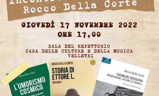 Incontro con l’autore Rocco Della Corte alla Biblioteca di Velletri