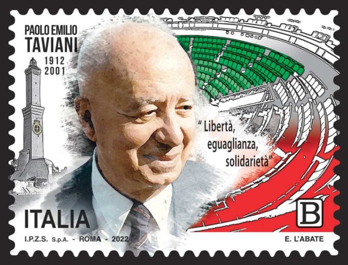 Emissione francobollo Paolo Emilio Taviani