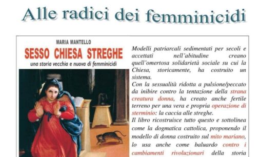 Giovedì 24 novembre a Torino “Alle radici dei femminicidi” con il libro di Maria Mantello