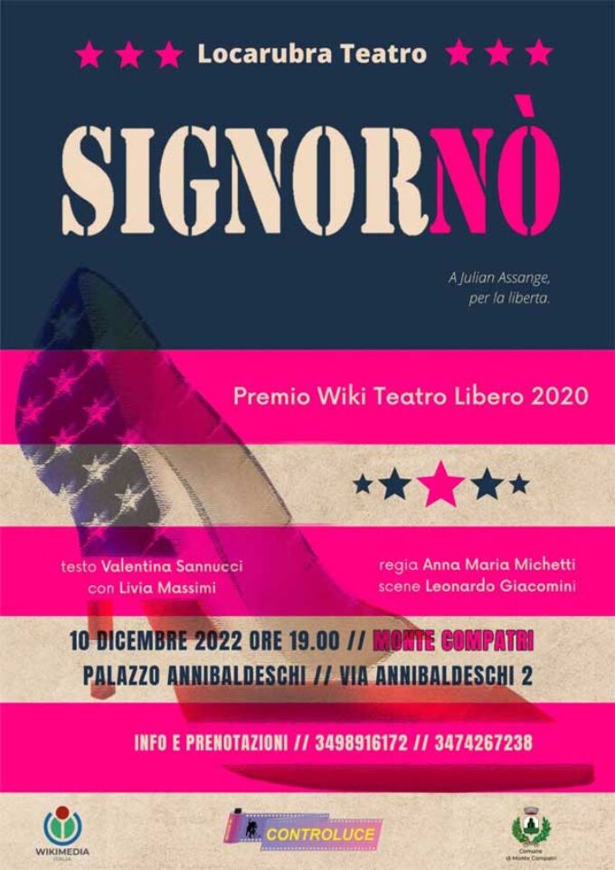 Monte Compatri – Signornò! – PREMIO WIKI TEATRO LIBERO 2020