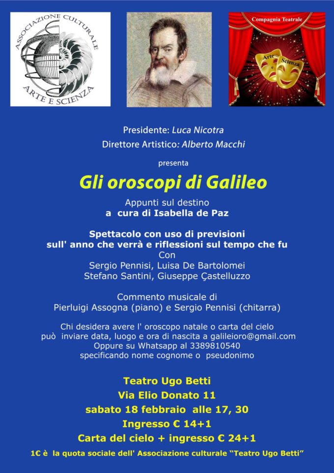 “Gli oroscopi di Galileo” – Compagnia Teatrale “Arte e Scienza” –