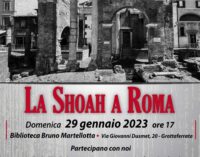 Grottaferrata: la Shoah a Roma. Domenica 29 gennaio l’incontro con il testimone Lello Dell’Ariccia