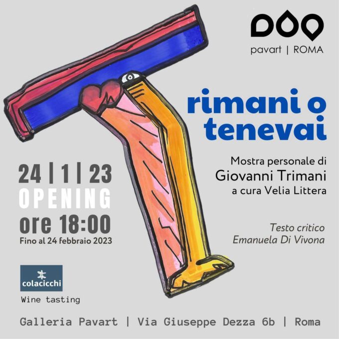 Mostra arte contemporanea – Trimani o tenevai  Giovanni Trimani