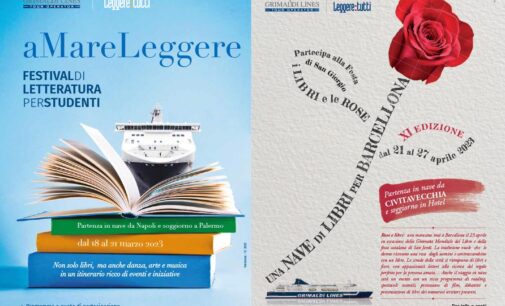 Tornano i viaggi letterari di “Leggere:tutti”: aMare Leggere (18-21 marzo) e Una nave di libri per Barcellona (21-27 aprile)