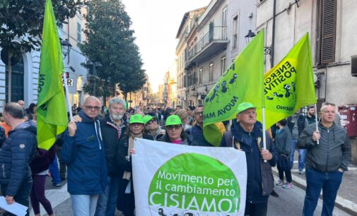 Le Formiche di Marino presenti alla manifestazione contro l’inceneritore di Gualtieri