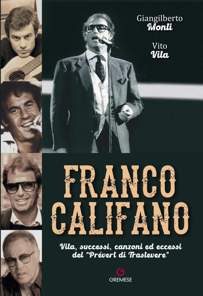 Lunedì 3 aprile presentazione del libro “Franco Califano…’Prévert di Trastevere’, di Giangilberto Monti e Vito Vita
