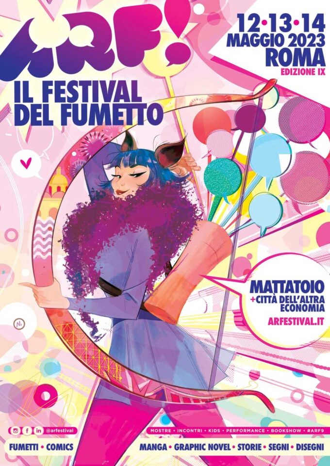 A Roma, dal 12 al 14 maggio 2023, torna il Festival del Fumetto di Roma