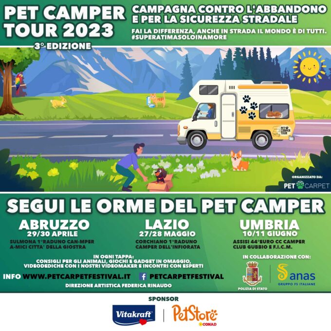 Pet Camper Tour fa tappa nel Lazio