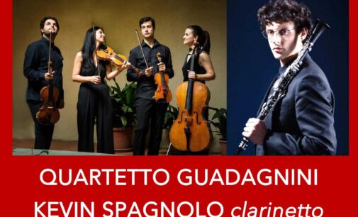 Il clarinettista Kevin Spagnolo e il Quartetto Guadagnini a Palazzo Chigi di Ariccia