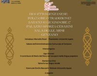 Conferenza “dialetto genzanese” sabato 10 giugno