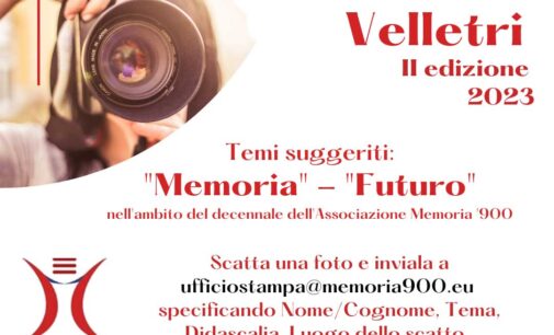 Memoria ‘900 lancia la seconda edizione del contest fotografico gratuito “Scatta Velletri”