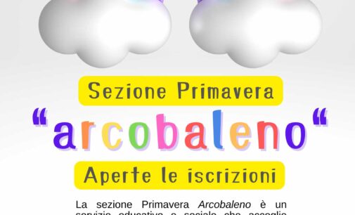 APRE LA SEZIONE PRIMAVERA “ARCOBALENO” DEL COMUNE DI SAN CESAREO