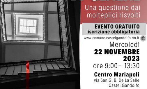 A Castel Gandolfo 7 e 22 novembre due eventi contro la violenza di genere