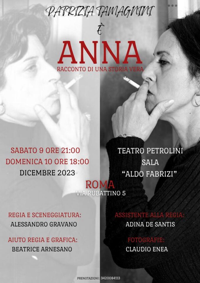 “Anna. racconto di una storia vera”. Teatro Petrolini