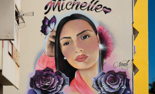Il murales in memoria di Michelle Causo