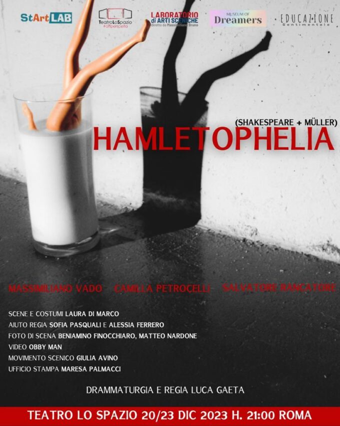 HAMLETOPHELIA, in scena dal 20 al 23 dicembre al Teatro Lo Spazio-Roma