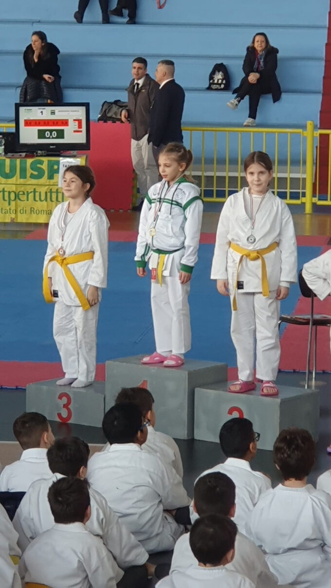Polisportiva Borghesiana (karate): tre podi e un quarto posto nella “Coppa di Carnevale”