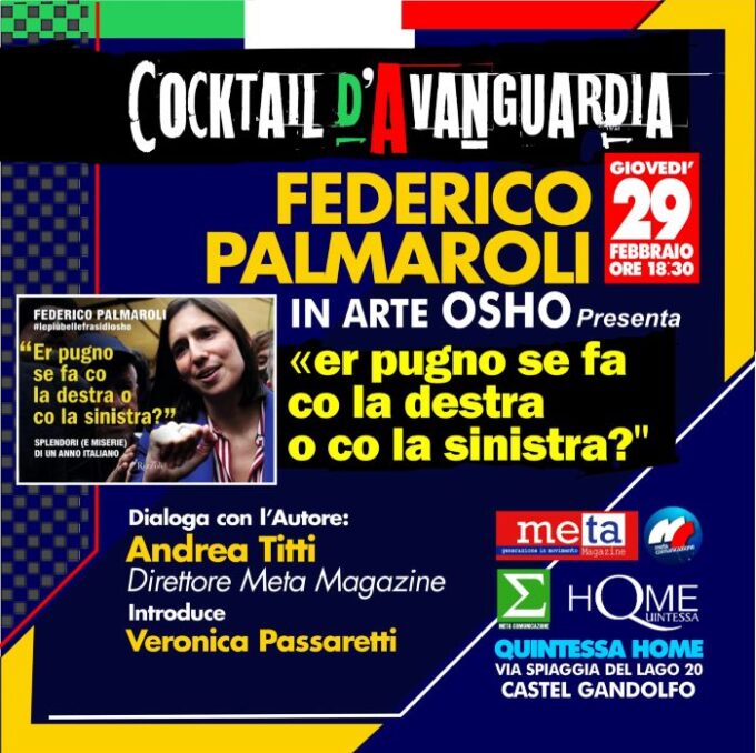A Castel Gandolfo Federico Palmaroli presenta “Er pugno se fa co la destra o co la sinistra?”