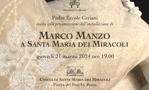 Marco Manzo espone le sue opere a Santa Maria dei Miracoli