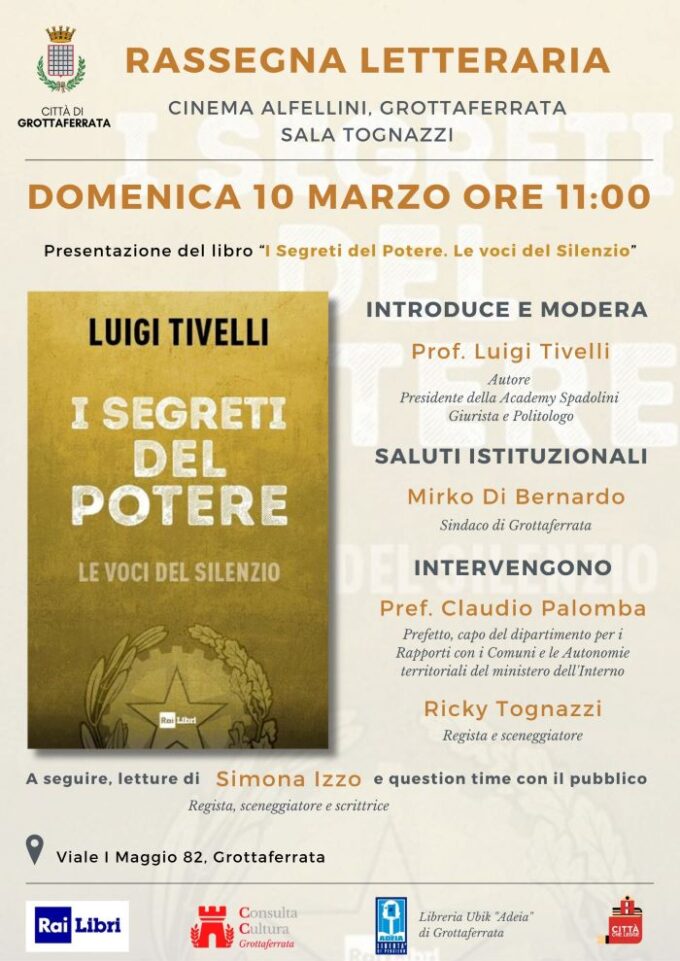 Il 10/3 al Cinema AlFellini “I Segreti del Potere” di Luigi Tivelli
