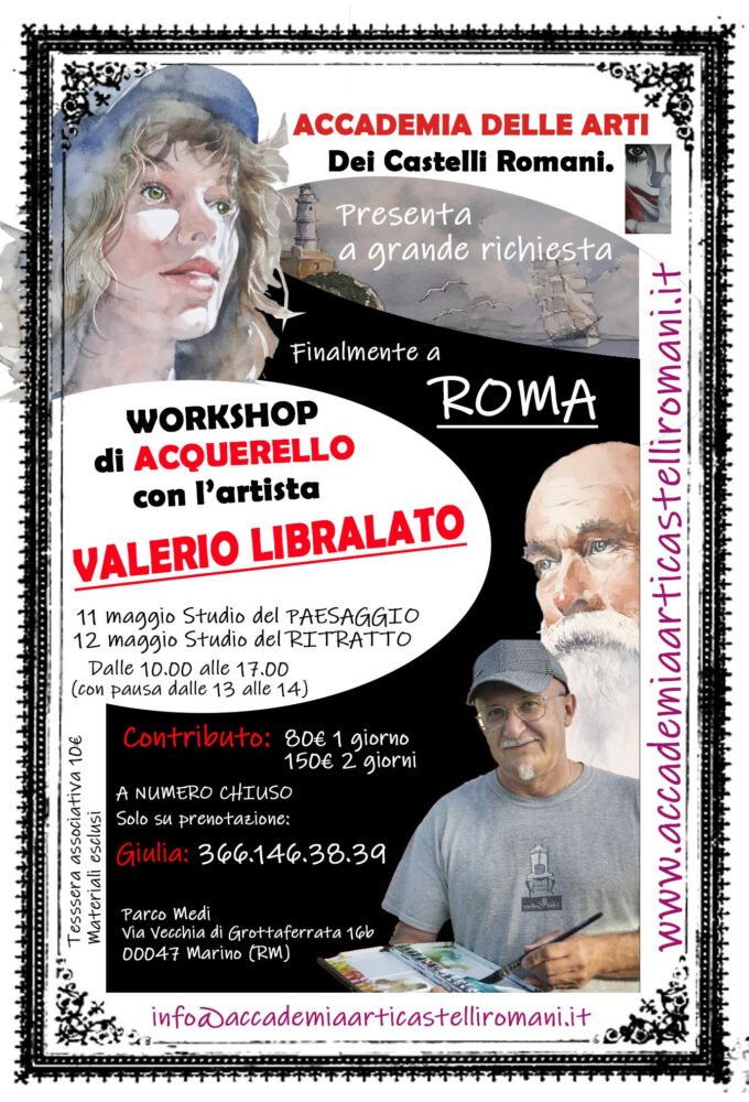 Workshop di acquerello con il  Maestro Valerio Libralato 