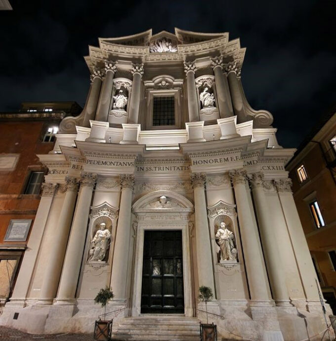 Roma, INAUGURAZIONE facciata Chiesa Santissima Trinità dei Pellegrini