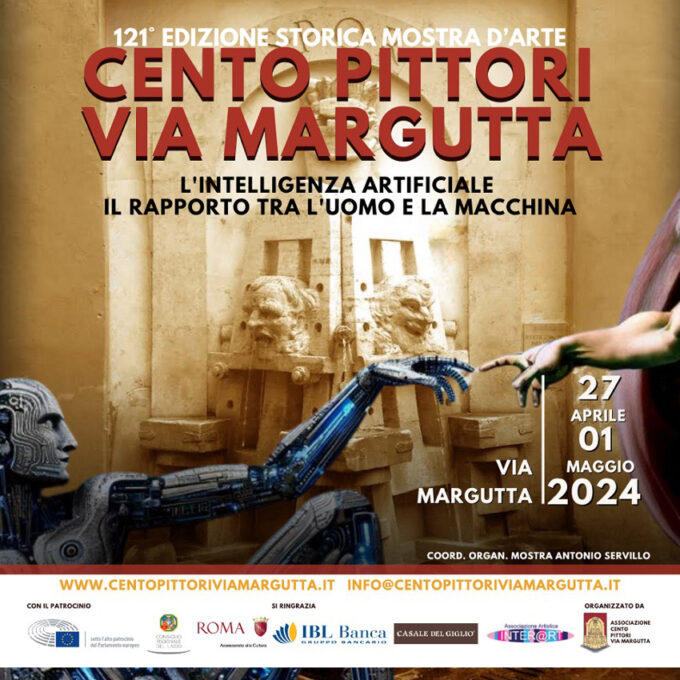 La 121° edizione dei Cento Pittori Via Margutta ( Roma, 27 aprile – 1 maggio 2024)