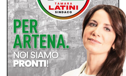 Tamara Latini presenta la sua candidatura a Sindaco di Artena