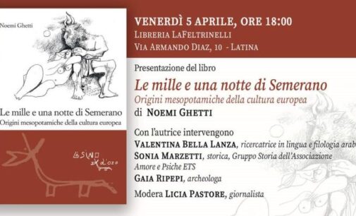 Il 5 aprile a Latina in libreria “Le mille e una notte di Semerano”
