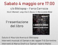 Sabato 4/5 a BiblioPop Delio Fantasia parla con Marco Onofrio del libro “Il segreto di Lorenzo”